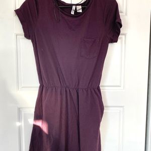 Divided Sinch Purple T-shirt Dress